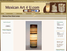 Tablet Screenshot of mexicanart4u.com